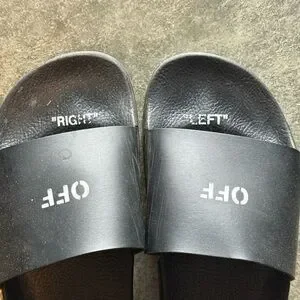 Off-White | Shoes | Offwhite Black Slide Sandals With Iconic  display picture 2
